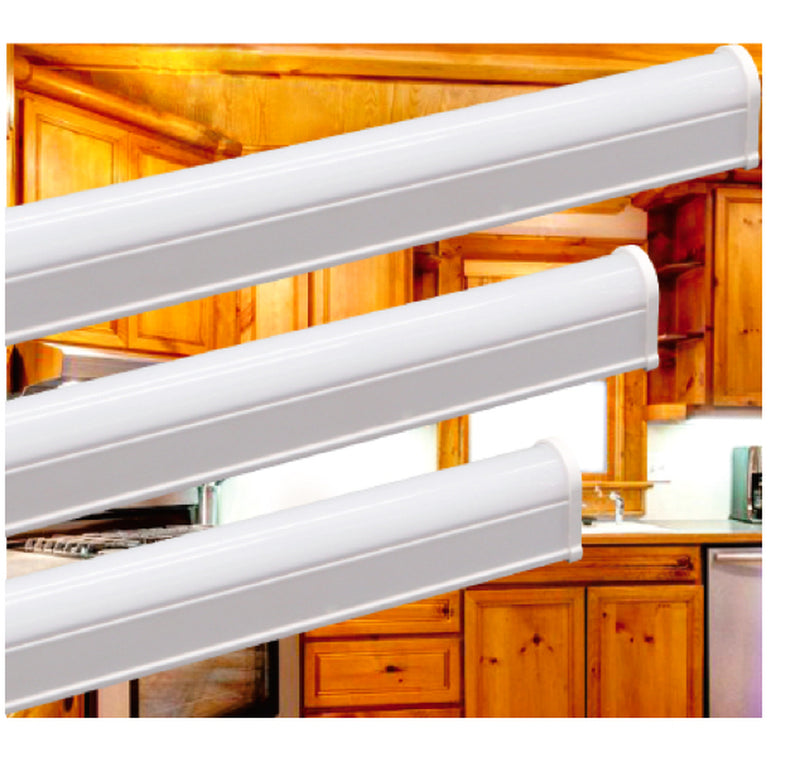LED T5 Under Cabinet Light, 11", 5W , 420 lm, Dimming , 120 V with Mounting Clips