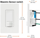 Lutron MS-OPS5M-WH Maestro Sensor Switch, 5-Amp