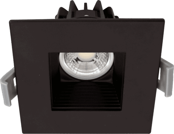 Votatec VO-SP2W8-120-D-5WAY/BK 2 Inch Square Black Baffle Regressed Downlight 8W 5CCT 120V