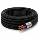 6/3 TECK90 cable close up showing copper conductors aluminum armor and insulated wires for heavy duty electrical installations