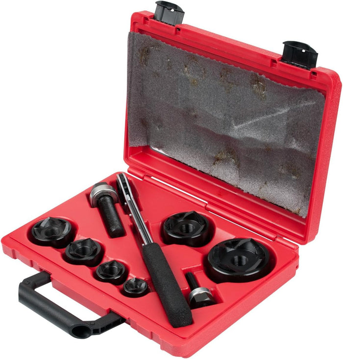 Gardner Bender KOW520 Mechanical Slug-Out Set & Ratchet Wrench, Contractor Punch, Die & Drive Screw Set, ½ - 2 Inch. Conduit Size, Punches 10 AWG Mild Steel & 12 AWG Stainless Steel