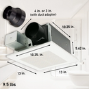 Panasonic FV-0511VF1 WhisperFit® DC Bathroom Fan – Pick-A-Flow® 50/80/110 CFM