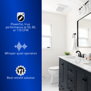 Panasonic FV-0511VF1 WhisperFit® DC Bathroom Fan – Pick-A-Flow® 50/80/110 CFM