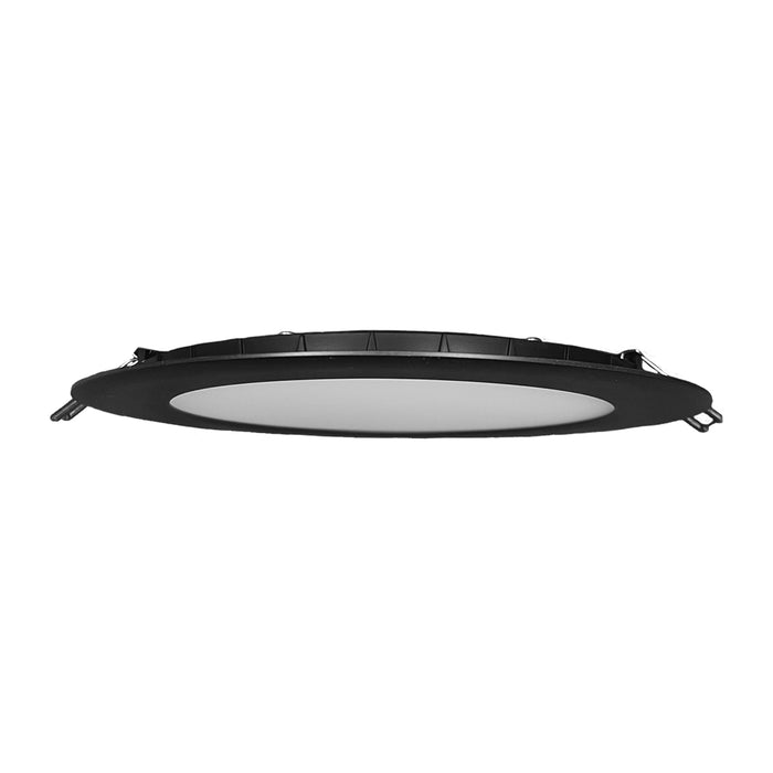 LotusLED LB8R/30K/BK 18W 8" Economy Super Thin Recessed Light