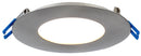 Lotus LED 13.5 Watt 4" Ultra Super Thin Round Recessed LED Downlight - 4100K - 850 Lumens - Brushed Nickel