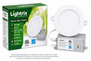 Lightrix 4 inch LED slim panel potlight 9W 750 lumens 5CCT selectable with junction box model SPK-G4-9X ETL Intertek certified Energy Star wet location rated