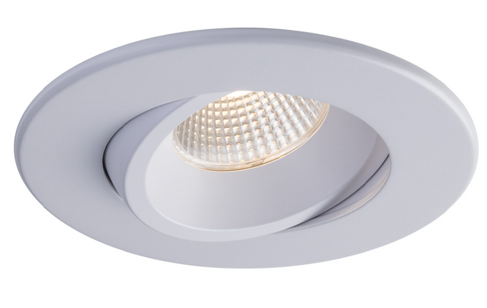 Liteline LUNA RA4-12RG-90WH 4" Round Regressed Gimbal LED Recessed Light – White