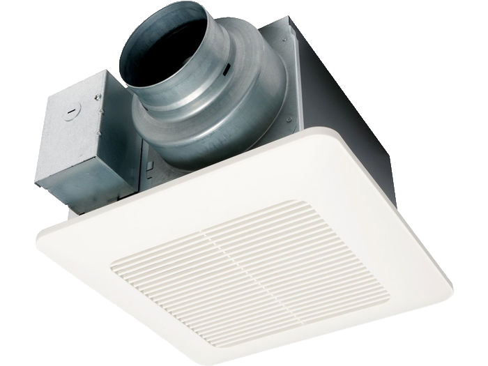Panasonic WhisperCeiling DC SmartFlow bathroom exhaust fan FV-0511VQ1 with Pick-A-Flow 50/80/110 CFM and ultra-quiet ECM motor – available in Canada from an authorized Panasonic distributor