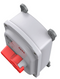Industrial Grade, Motor Disconnect, Unfused, 3 Pole, 30A 600V AC, Screw Terminals, IP69k, NEMA Type 4X, 12 Non-Metallic Sloped Top Enclosure, HBLAC2 Aux Contact