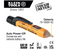 Klein Tools NCVT1XT Non-Contact Voltage Tester, 70 to 1000V AC – Rugged & Waterproof Volt Pen with Visual and Audible Alerts – 69383-0
