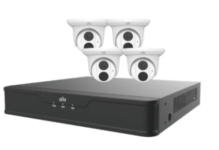 Uniview UNV EKDL-S31P4T44T1 4-Channel 4MP PoE NVR Kit with Person/Vehicle Detection