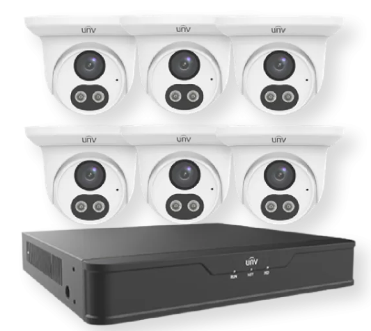 Uniview UNV EKDL-S31P8T46T2 8-Channel 4MP PoE NVR Kit with Person/Vehicle Detection
