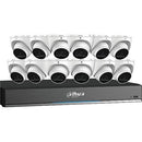 Dahua C868E124A HDCVI Security System, 13-Piece, Includes (12) Eyeball Cameras and (1) 4K 16-Channel Analytics+ DVR
