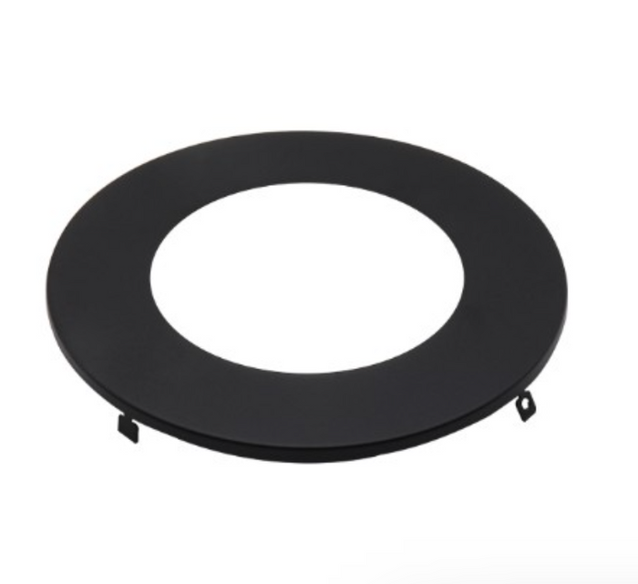 Votatec 4 Inch Black Pot Light Trim Ring