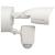 Satco Bullet Outdoor SMART Security Camera; Starfish enabled; White Finish