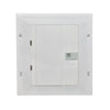 Eaton CBRPL112 125A 12-space 24-circuit subpanel closed front view