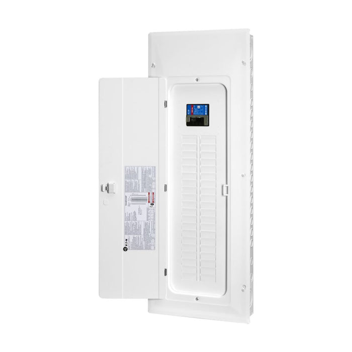 Eaton CBRPM240 200A 40-circuit main breaker loadcentre open angled view