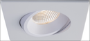 Liteline RA4S-12RG-90WH square regressed recessed lighting installed in a modern architectural interior
