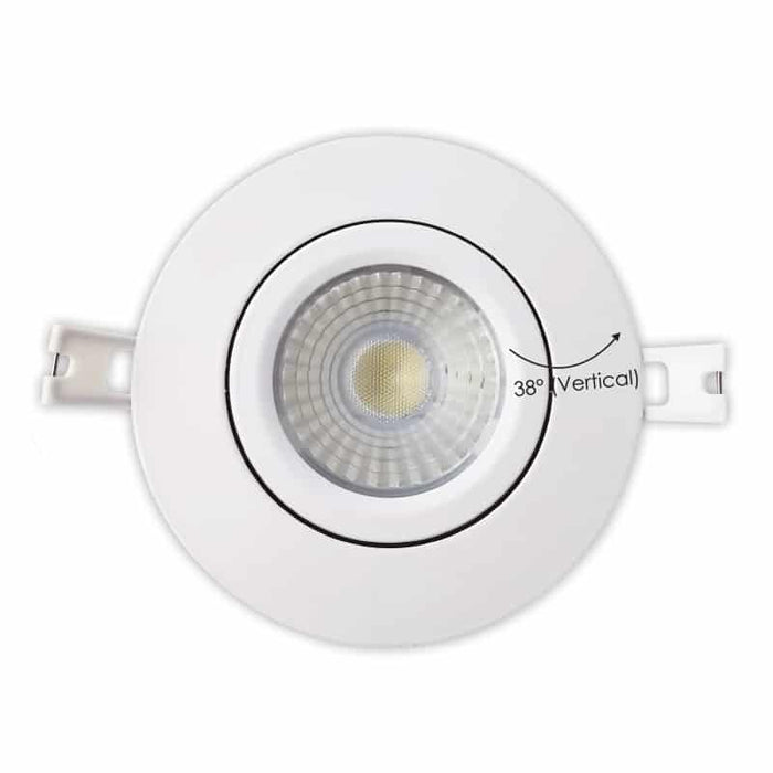 Votatec VO-GRP4W10-120-D-5WY white 4 inch gimbal round slim LED pot light 10W 5CCT