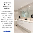 Panasonic FV-40VQ4 high-capacity bathroom exhaust fan installed in a modern bathroom