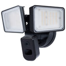 SATCO 65-921 smart security flood light with integrated 1080P camera black finish