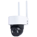 SATCO 65-926 STARFISH smart outdoor pan and tilt security camera front view with dual antennas