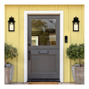 SATCO 65-936 smart wireless video doorbell installed on residential front door entryway