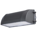 Angled Side view of SATCO 65-941 LED full cutoff wall pack bronze outdoor security light
