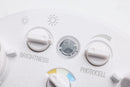 SATCO 65-995 brightness control and photocell sensor detail on white security light