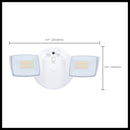 SATCO 65-995 white LED security flood light dimensions showing 9.17 inch width and 4.41 inch height