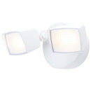 SATCO 65-995 white LED security flood light illuminated with dual adjustable heads