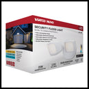 SATCO 65-995 white LED security flood light retail box angled packaging view
