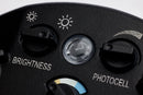 SATCO 65-996 brightness adjustment control and photocell settings close-up