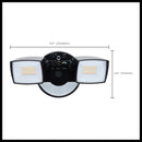 SATCO 65-998 LED security flood light dimensions and mounting size guide