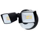 SATCO 65-998 LED security flood light with motion sensor and dual adjustable heads front view