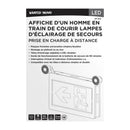 SATCO 67-512 Affiche Homme En Train De Courir Lampes D Eclairage De Secours Emballage Francais