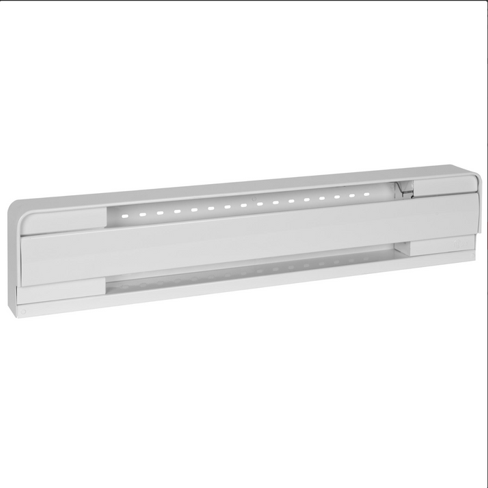 Stelpro Brava B0501W electric baseboard heater showing white steel housing and heating openings