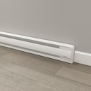 Stelpro Brava B1002W 1000W 240V electric baseboard heater installed along wall