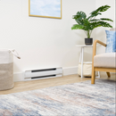 Stelpro Brava electric baseboard heater installed in a residential room for quiet electric heating