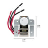 Stelpro SIBT2W double-pole built-in thermostat dimensions 2-1/4 inches wide by 2-3/8 inches high