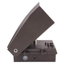 Side open view of Votatec AST-AWP01B 50W CCT and power adjustable LED wall pack with bronze housing and adjustable head