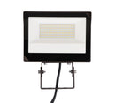 Front view of Votatec AST-FL19 80W CCT and power adjustable LED flood light with trunnion mount and bronze housing