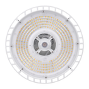 Votatec AST-HB28-150WS1AT2C2-WH35-40-50WD 150W white adjustable UFO high bay LED board front view with selectable 3500K 4000K 5000K lighting