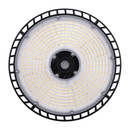 Votatec AST-HB28-240WS1AT2C2-BH35-40-50KWD 240W black adjustable UFO high bay LED board front view with selectable 3500K 4000K 5000K lighting