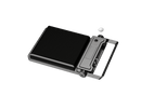 Angled back view of Votatec ISL-FL02-A-300W LED flood light with black aluminum housing and adjustable bracket