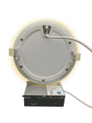 Votatec P02104-NL-9W 4 inch slim night light LED panel pot light back view with external driver and night light glow