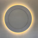 Votatec P02104-NL-9W 4 inch slim night light LED panel pot light front view showing warm 2200K night light ring