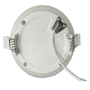 Votatec P02106-NL-12W 6 inch slim night light LED panel pot light back view showing spring clips and power cable