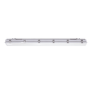 Side view of Votatec TS-TPL8-4FT200W-H-347-TCP(MS) 4FT high bay vapor tight fixture with stainless steel clips