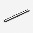 Votatec VO-ALW25FT2-347-4WAY-P-B-D-X 2ft black architectural linear light upper module with slim diffuser design for modern commercial interiors.
